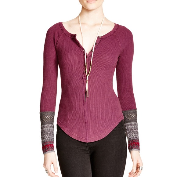 Free People Tops - Free People We The Free Ski Lodge Cuff Thermal